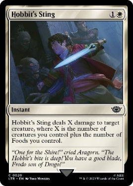 [020]【EN】【FOIL】ホビットのつらぬき/Hobbit's Sting【LTR】[C][白]