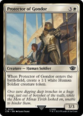 [025]【EN】【FOIL】ゴンドールの守護者/Protector of Gondor【LTR】[C][白]
