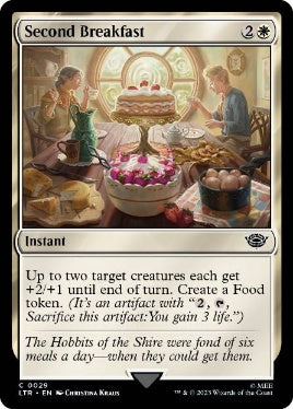 [029]【EN】【FOIL】二度目の朝食/Second Breakfast【LTR】[C][白]