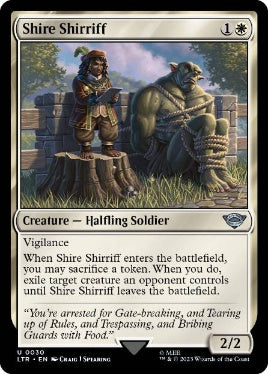 [030]【EN】【FOIL】ホビット庄の庄察/Shire Shirriff【LTR】[U][白]