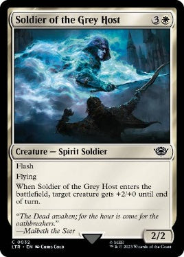 [032]【EN】【FOIL】灰色の軍勢の兵士/Soldier of the Grey Host【LTR】[C][白]