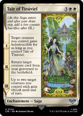 [034]【EN】【FOIL】ティヌーヴィエルの物語/Tale of Tinúviel【LTR】[U][白]