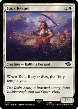 [035]【EN】【FOIL】トゥック家の収穫人/Took Reaper【LTR】[C][白]