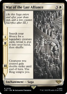 [036]【EN】【FOIL】最後の同盟の戦い/War of the Last Alliance【LTR】[R][白]