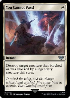 [038]【EN】【FOIL】ここは通さぬ！/You Cannot Pass!【LTR】[U][白]