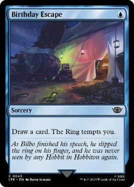 [043]【EN】【FOIL】誕生日の旅立ち/Birthday Escape【LTR】[C][青]