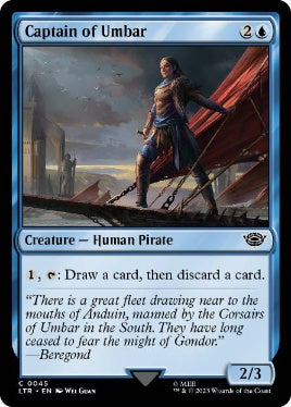 [045]【EN】【FOIL】ウンバールの船長/Captain of Umbar【LTR】[C][青]