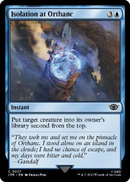 [057]【EN】【FOIL】オルサンクへの幽閉/Isolation at Orthanc【LTR】[C][青]