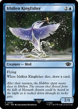 [058]【EN】【FOIL】イシリアンのカワセミ/Ithilien Kingfisher【LTR】[C][青]