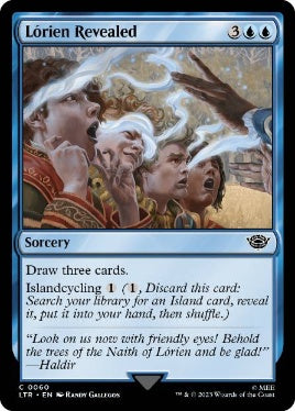 [060]【EN】【FOIL】ロリアンの発見/Lórien Revealed【LTR】[C][青]