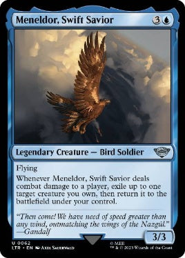 [062]【EN】【FOIL】救いの疾翼、メネルドール/Meneldor, Swift Savior【LTR】[U][青]