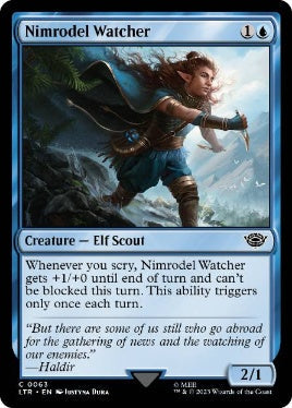 [063]【EN】【FOIL】ニムロデルの監視者/Nimrodel Watcher【LTR】[C][青]