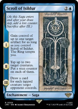 [069]【EN】【FOIL】イシルドゥアの自筆の記録/Scroll of Isildur【LTR】[R][青]