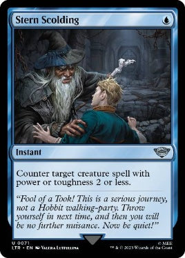 [071]【EN】【FOIL】厳しい説教/Stern Scolding【LTR】[U][青]
