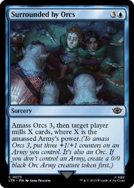 [073]【EN】【FOIL】オークの包囲/Surrounded by Orcs【LTR】[C][青]