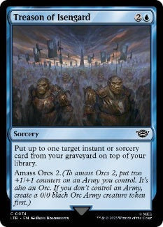 [074]【EN】【FOIL】アイゼンガルドの裏切り/Treason of Isengard【LTR】[C][青]