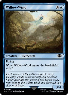 [076]【EN】【FOIL】柳風/Willow-Wind【LTR】[C][青]