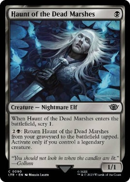 [090]【EN】【FOIL】死者の沼地の亡者/Haunt of the Dead Marshes【LTR】[C][黒]