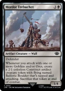 [097]【EN】【FOIL】モルドールの投石機/Mordor Trebuchet【LTR】[C][黒]