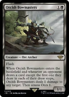 [103]【EN】【FOIL】オークの弓使い/Orcish Bowmasters【LTR】[R][黒]