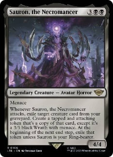 [106]【EN】【FOIL】死人占い師、サウロン/Sauron, the Necromancer【LTR】[R][黒]