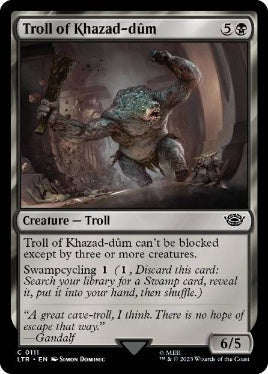 [111]【EN】【FOIL】カザド＝ドゥームのトロール/Troll of Khazad-dûm【LTR】[C][黒]