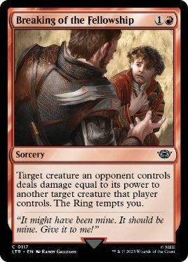 [117]【EN】【FOIL】旅の仲間の断絶/Breaking of the Fellowship【LTR】[C][赤]