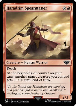 [135]【EN】【FOIL】ハラドリムの槍使い/Haradrim Spearmaster【LTR】[C][赤]