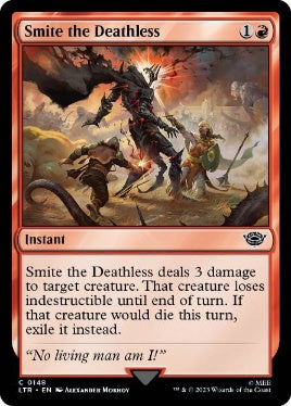 [148]【EN】【FOIL】不死者の討滅/Smite the Deathless【LTR】[C][赤]
