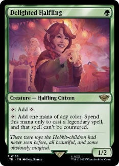 [158]【EN】【FOIL】喜ぶハーフリング/Delighted Halfling【LTR】[R][緑]