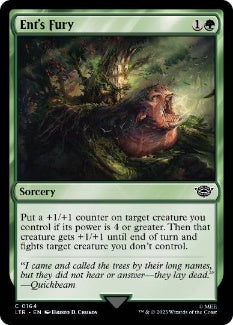 [164]【EN】【FOIL】エントの憤怒/Ent's Fury【LTR】[C][緑]