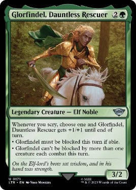 [171]【EN】【FOIL】勇敢なる救い手、グロールフィンデル/Glorfindel, Dauntless Rescuer【LTR】[U][緑]