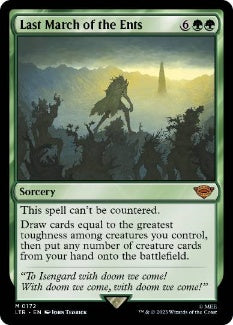 [172]【EN】【FOIL】エント最後の進軍/Last March of the Ents【LTR】[M][緑]