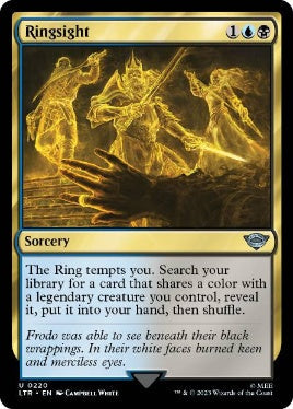 [220]【EN】【FOIL】指輪の視界/Ringsight【LTR】[U][多色]