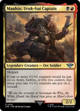 [214]【EN】【FOIL】ウルク＝ハイの隊長、マウフール/Mauhúr, Uruk-hai Captain【LTR】[U][多色]