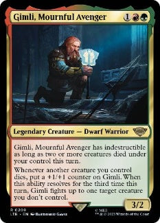 [209]【EN】【FOIL】死を悼む復讐者、ギムリ/Gimli, Mournful Avenger【LTR】[R][多色]