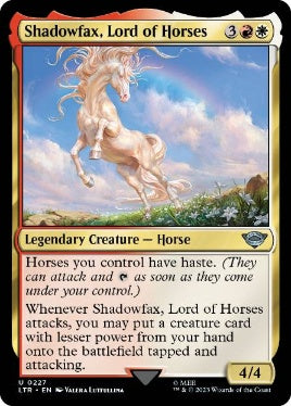 [227]【EN】【FOIL】馬の王者、飛蔭/Shadowfax, Lord of Horses【LTR】[U][多色]