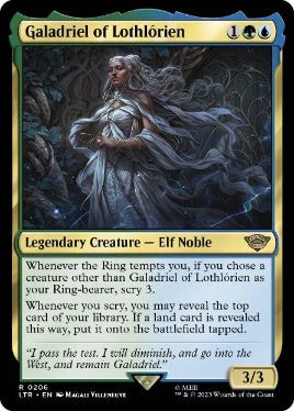 [206]【EN】【FOIL】ロスロリアンのガラドリエル/Galadriel of Lothlórien【LTR】[R][多色]