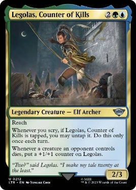 [212]【EN】【FOIL】打破数を競う者、レゴラス/Legolas, Counter of Kills【LTR】[U][多色]