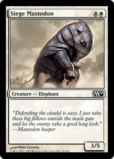 [030]【EN】【FOIL】包囲マストドン/Siege Mastodon【M10】[C][白]