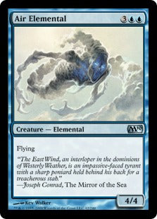 [042]【EN】【FOIL】大気の精霊/Air Elemental【M10】[U][青]