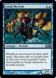 [047]【EN】【FOIL】珊瑚マーフォーク/Coral Merfolk【M10】[C][青]
