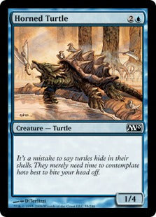 [055]【EN】【FOIL】角海亀/Horned Turtle【M10】[C][青]