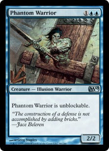 [066]【EN】【FOIL】幻影の戦士/Phantom Warrior【M10】[U][青]