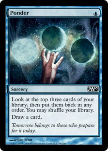 [068]【EN】【FOIL】思案/Ponder【M10】[C][青]
