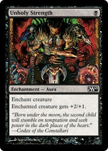 [116]【EN】【FOIL】邪悪なる力/Unholy Strength【M10】[C][黒]
