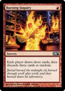 [128]【EN】【FOIL】燃え立つ調査/Burning Inquiry【M10】[C][赤]