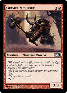 [130]【EN】【FOIL】峡谷のミノタウルス/Canyon Minotaur【M10】[C][赤]