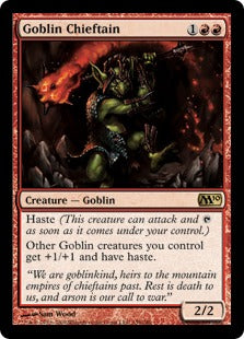 [139]【EN】【FOIL】ゴブリンの酋長/Goblin Chieftain【M10】[R][赤]