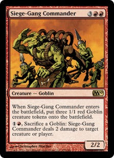 [157]【EN】【FOIL】包囲攻撃の司令官/Siege-Gang Commander【M10】[R][赤]